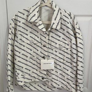 Alexander Wang Falling Back Jacket White S